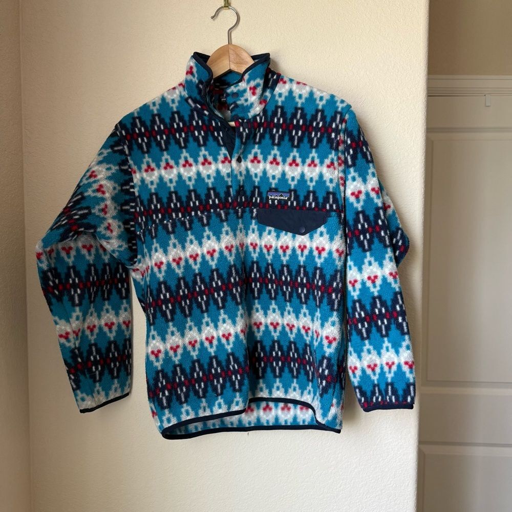 Patagonia Men’s Synchilla Snap-T Pullover Aztec Southwestern Size XS